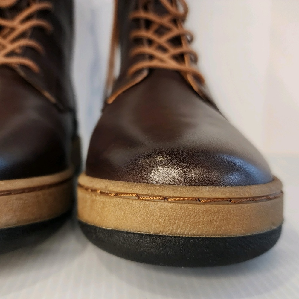 1980 NWOT Genuine Leather Upper&Lining, Lace&Zip Closure Portugal made Booties - Picture 12 of 15